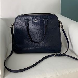 Kate Spade navy zip handbag.
